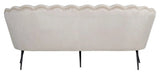 Calais 3-pers. Sofa, Beige Velour m. sorte ben