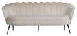 Calais 3-pers. Sofa, Beige Velour m. sorte ben