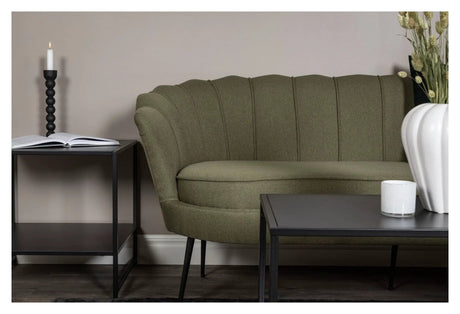 Calais 3-pers. Sofa, Dusty Green Stof m. sorte ben