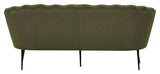 Calais 3-pers. Sofa, Dusty Green Stof m. sorte ben