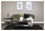 Calais 3-pers. Sofa, Dusty Green Stof m. sorte ben