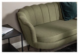 Calais 3-pers. Sofa, Dusty Green Stof m. sorte ben