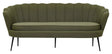 Calais 3-pers. Sofa, Dusty Green Stof m. sorte ben
