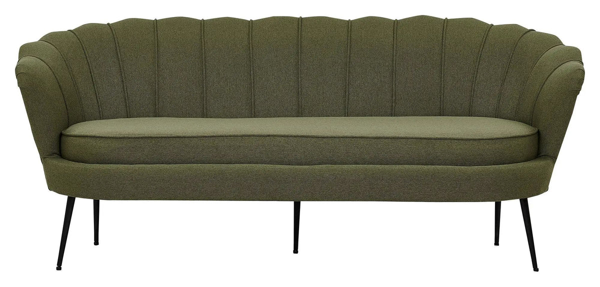 Calais 3-pers. Sofa, Dusty Green Stof m. sorte ben