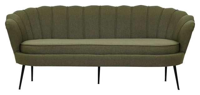 Calais 3-pers. Sofa, Dusty Green Stof m. sorte ben