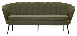 Calais 3-pers. Sofa, Dusty Green Stof m. sorte ben