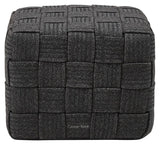 Cane - line Cube fodskammel, Mørkegrå - UNOLIVING.COM