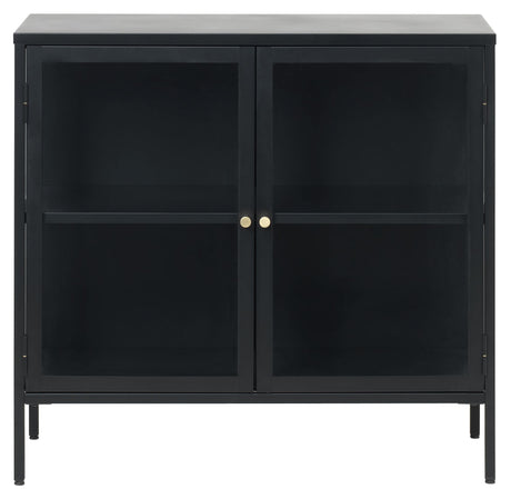 Carmel Skænk m. 2 glaslåger - Sort