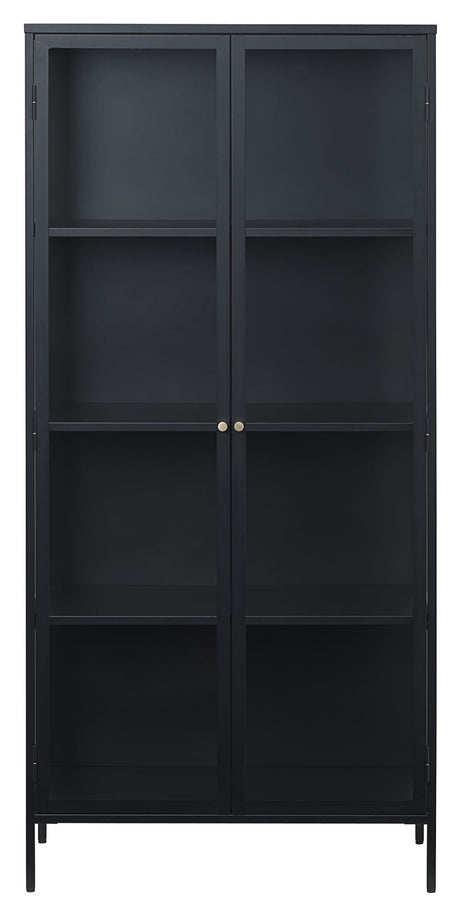 Carmel Vitrineskab 90x190 - Sort