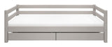 Classic Enkeltseng m. skuffer 90x200, Grå - UNOLIVING.COM