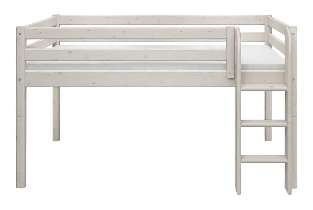 Classic Halvhøj seng 90x200, Hvid - UNOLIVING.COM