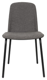 Clip Spisebordsstol - Sort/ Grå stof - UNOLIVING.COM