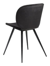 Cloud Spisebordsstol, sort velour, sort ben