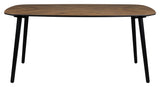 Clover Spisebord, 165x90, Valnød/Sort - UNOLIVING.COM
