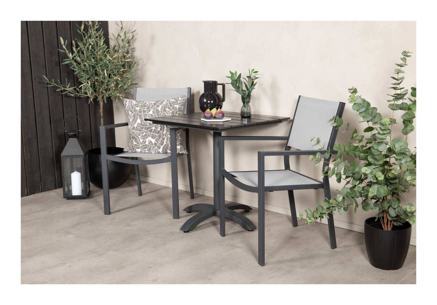 Colorado Cafésæt, sort/grå - UNOLIVING.COM