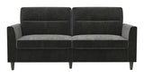 Concord 2 - pers. sofa, Mørkegrå fløjl - UNOLIVING.COM