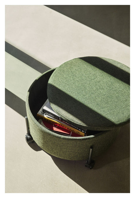 Contain Puf på hjul, Large Grøn