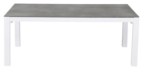 Copacabana Lyx, bord, Hvid Alu/Sprayglas