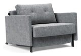 Cubed 90 Loungestol m. armlæn, Twist/Granite - UNOLIVING.COM