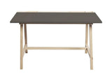 D1 Skrivebord, Linoleum kul, hvidpigment eg