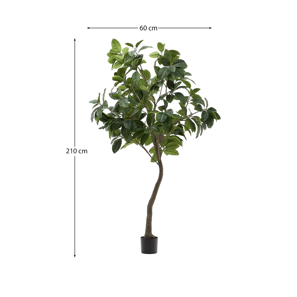 Ficus Kunstigt Træ I Potte, 210 Cm