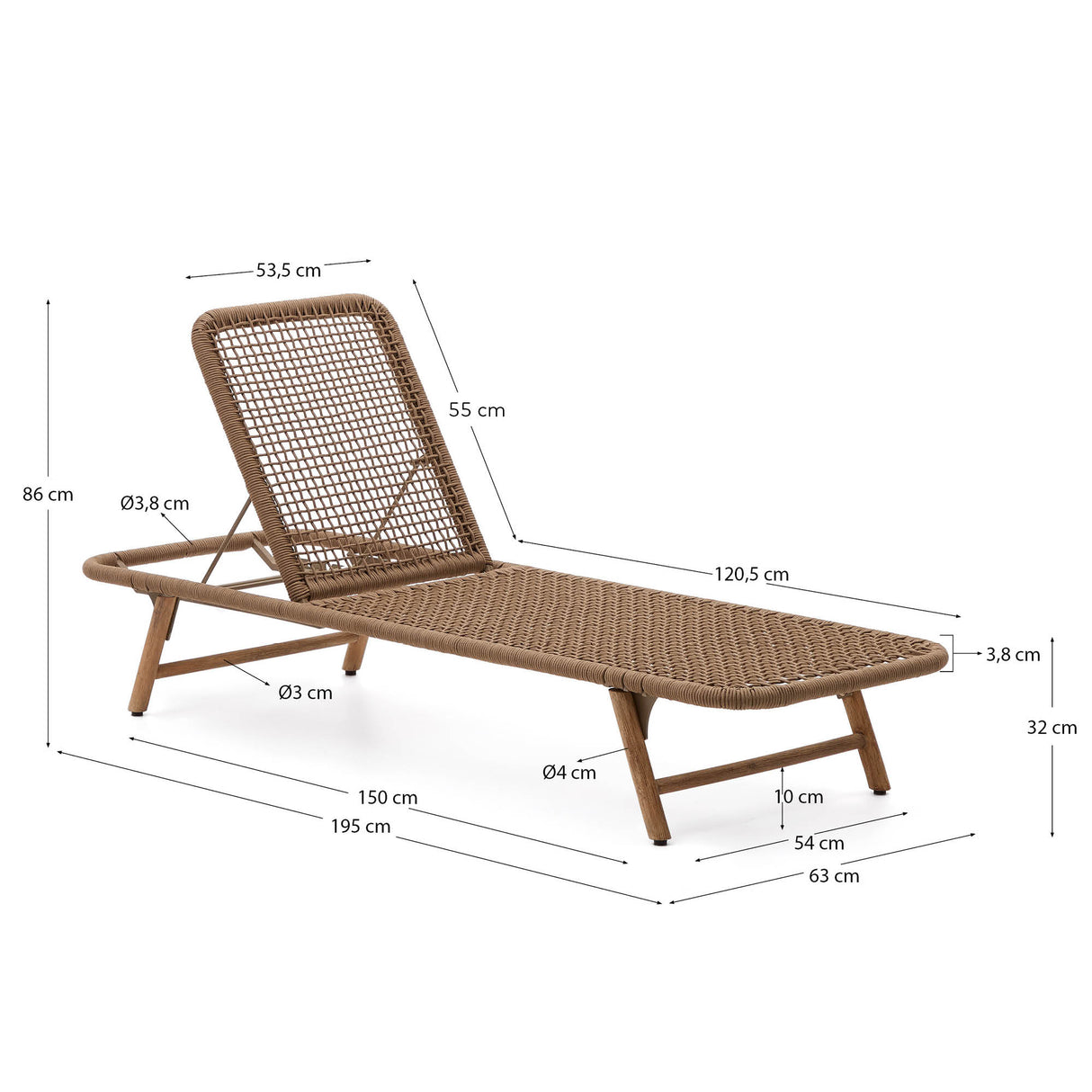Dandara Lounge Chair, Beige