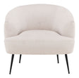 Derry Loungestol, Fløjl, Beige - UNOLIVING.COM