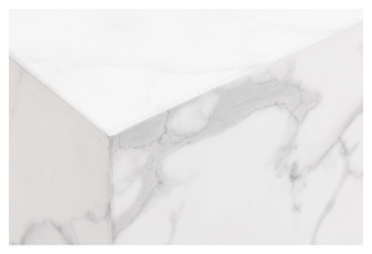 Dice Piedestal, Sæt af 2 stk., Hvid MDF - UNOLIVING.COM