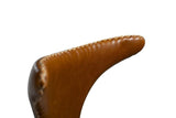 Dolphin Barstol, vintage lysebrun kunstlæder, sorte ben - UNOLIVING.COM