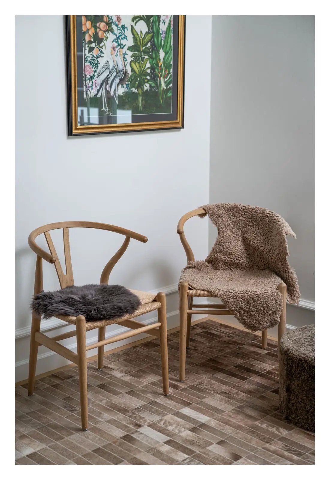 Double Face Collection Amerikansk lammeskind - Warm Sand, 100x60