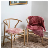 Double Face Collection Australsk lammeskind - Old Rose, 90x60