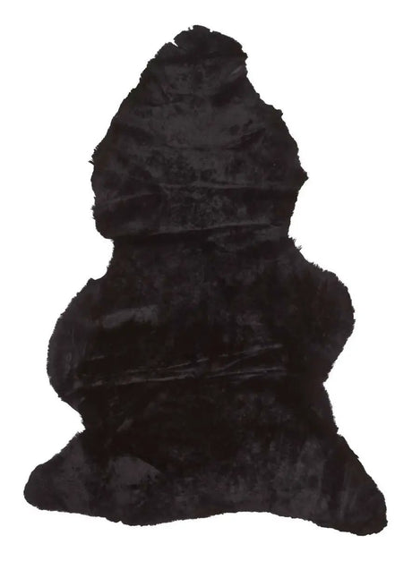 Double Face Collection Australsk lammeskind - Sort, 90x60