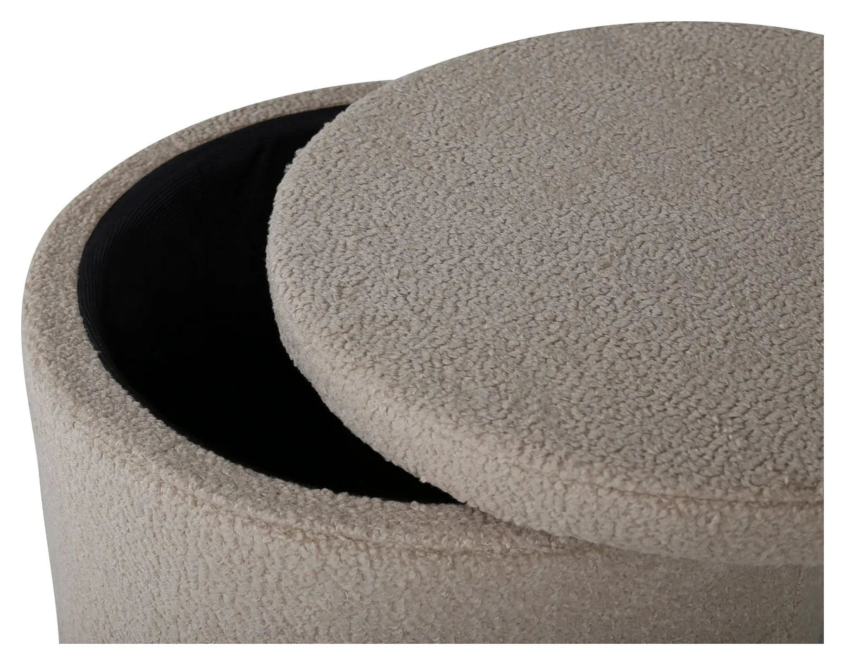 Dunken Puf, Beige Teddy