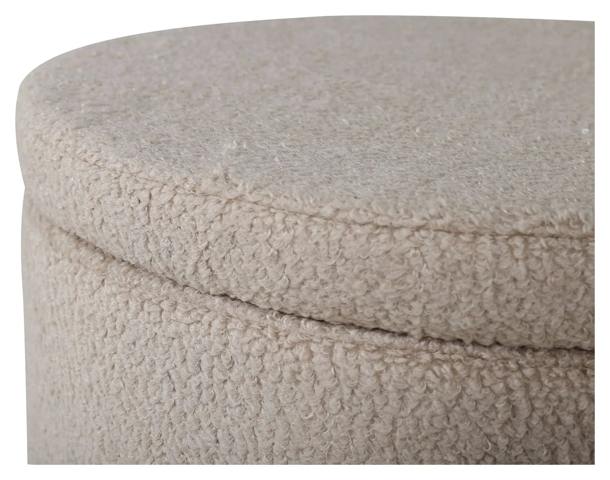 Dunken Puf, Beige Teddy
