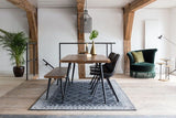 Dutchbone Alagon Bænk 140x40, Sorte Ben - UNOLIVING.COM