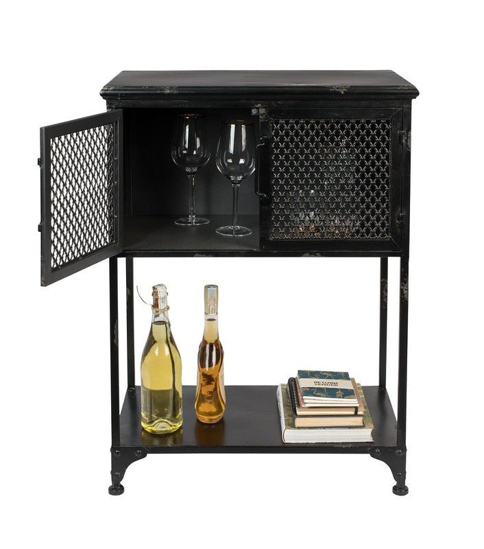 Dutchbone Denver Kabinet Low Gråsort - UNOLIVING.COM