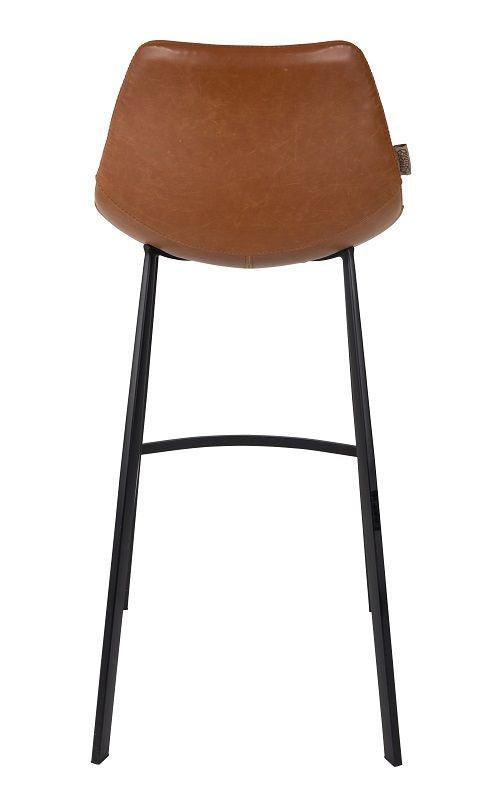 Dutchbone Franky Barstol Brun PU læder - UNOLIVING.COM