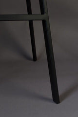 Dutchbone Franky Barstol, Orange velour - UNOLIVING.COM