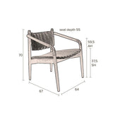 Dutchbone Torrance Loungestol, Brun - Unoliving.com
