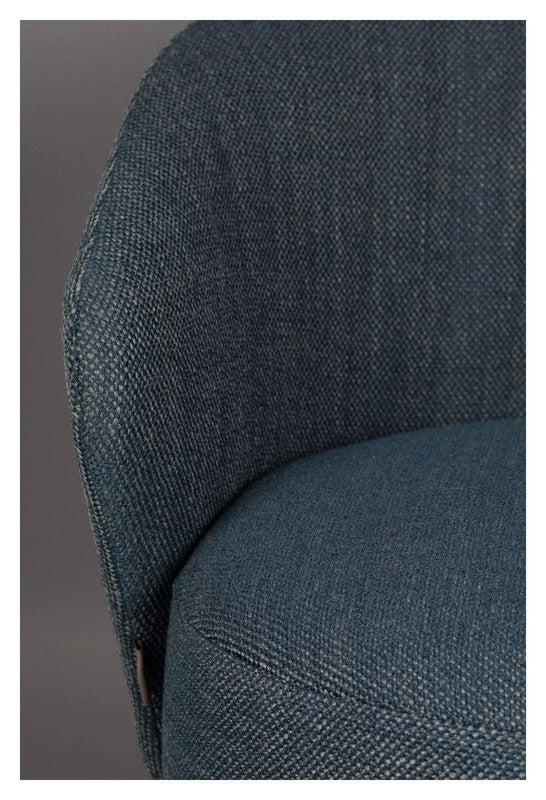 Dutchbone Waldo Loungestol, Blå - Unoliving.com