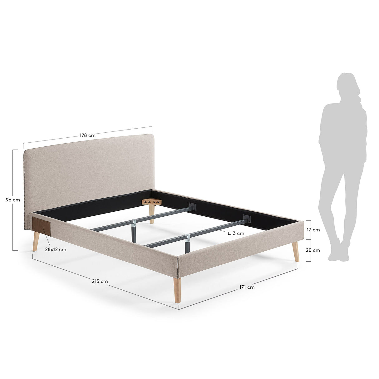 Dyla Sengebetræk 160X200, Beige