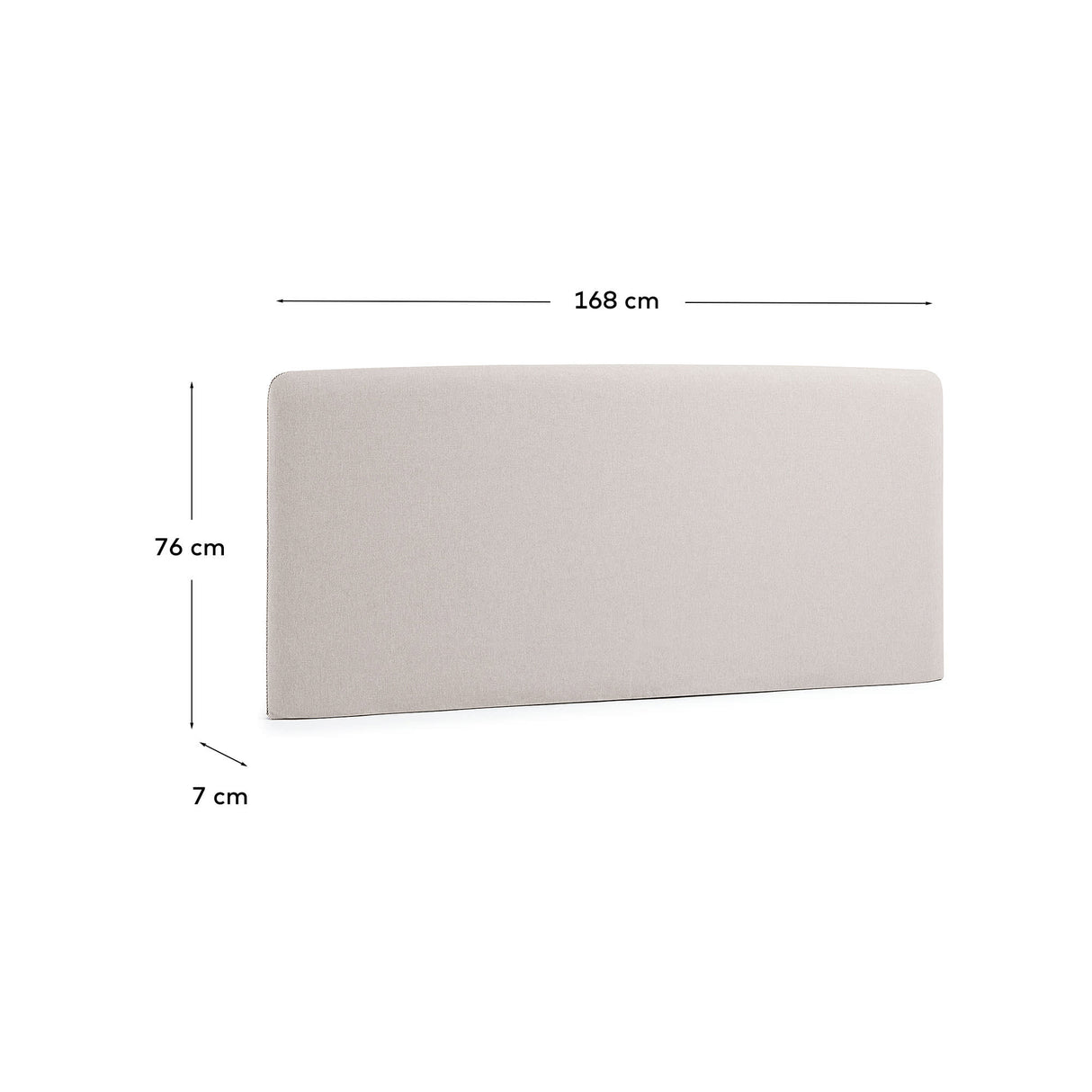 Dyla Sengegavl 150 cm, Beige
