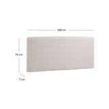 Dyla Sengegavl 150 cm, Beige