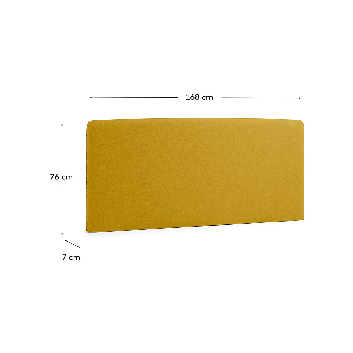 Dyla Sengegavl 150 cm, Sennep