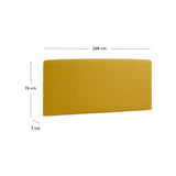 Dyla Sengegavl 150 cm, Sennep