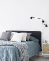 Dyla Sengegavl 150 cm, Sort