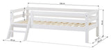 ECO Dream Juniorseng n. stige og sengehest 70x160, Hvid - Unoliving.com