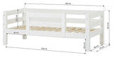 ECO Luxury Juniorseng m. 1/2 sengehest 70x160 - Unoliving.com