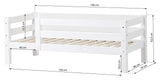 ECO Luxury Juniorseng m. 3/4 sengehest 70x160 - Unoliving.com