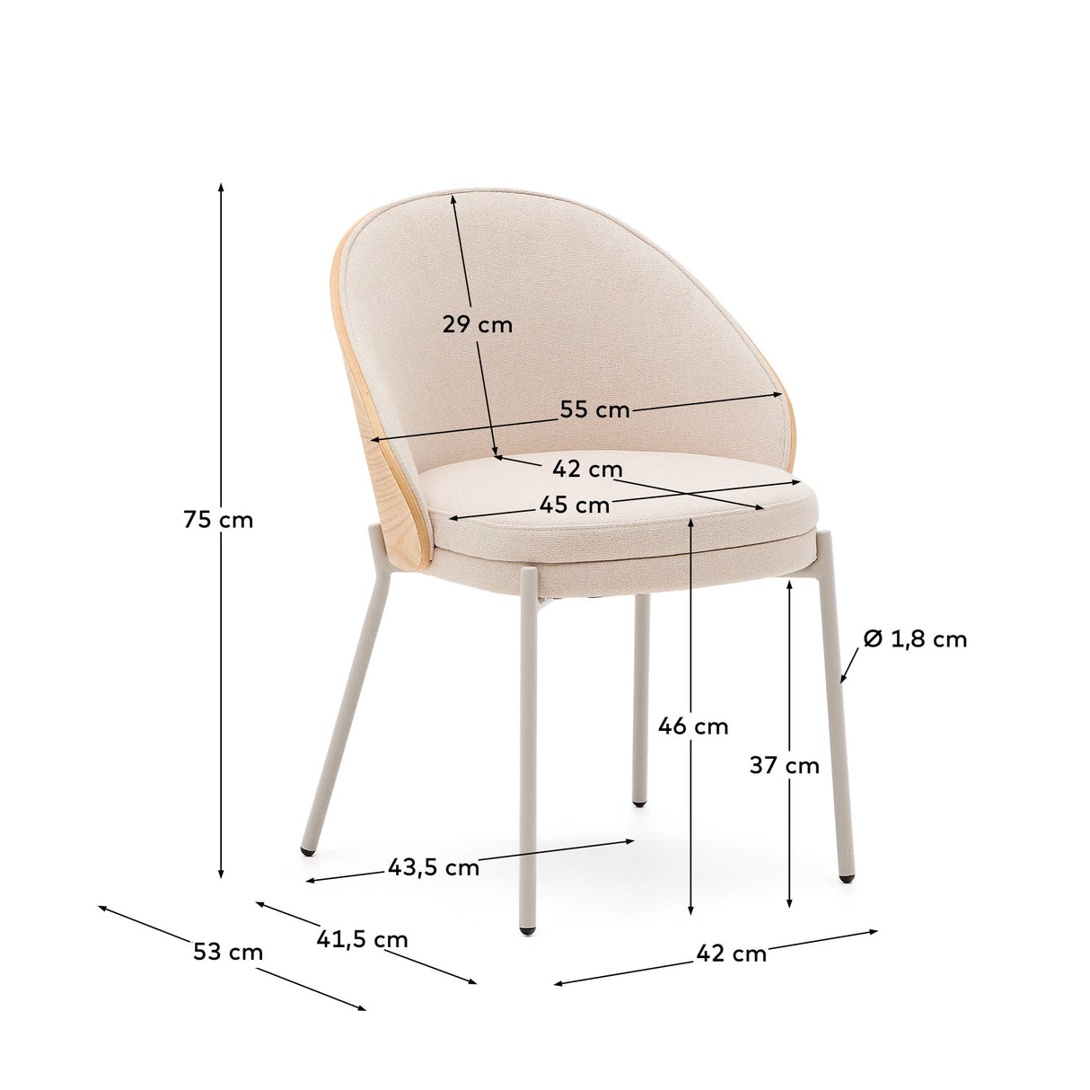 Eamy Stol, Beige